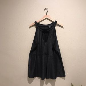 TORRID Black Velvet Peplum